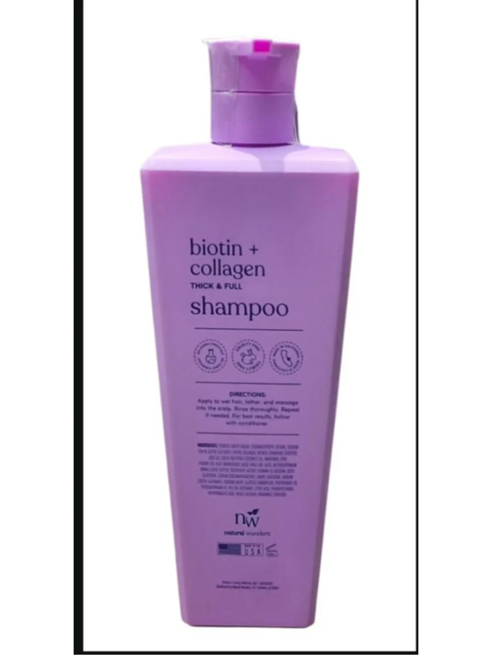 LUMEA Hair Care Shampoo Keratin Vitamin E Biotin Collagen Sulfate Free 1L